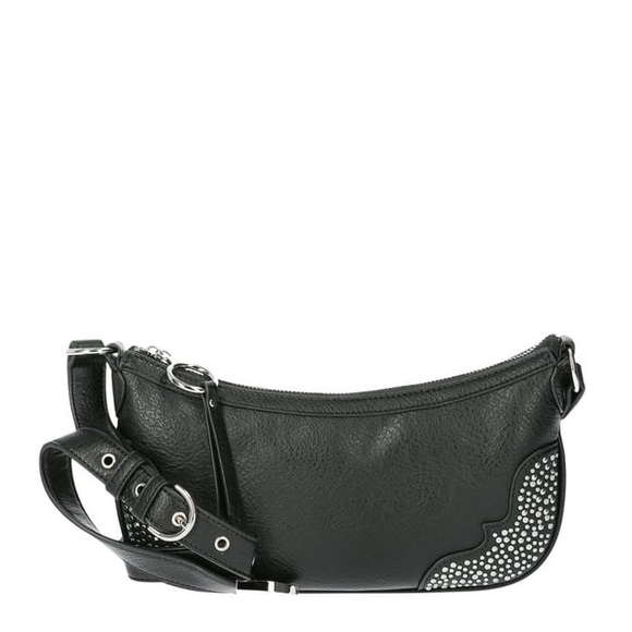 Jessica Simpson Handbags - Jessica Simpson Women's Jessie Faux Leather Shoulder Handbag Meteorite NWT